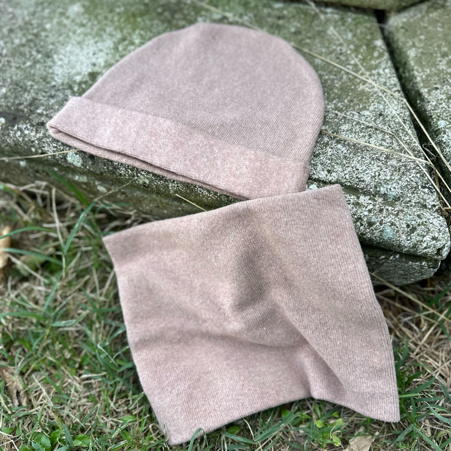 Cappello in caldo cotone cameo rose