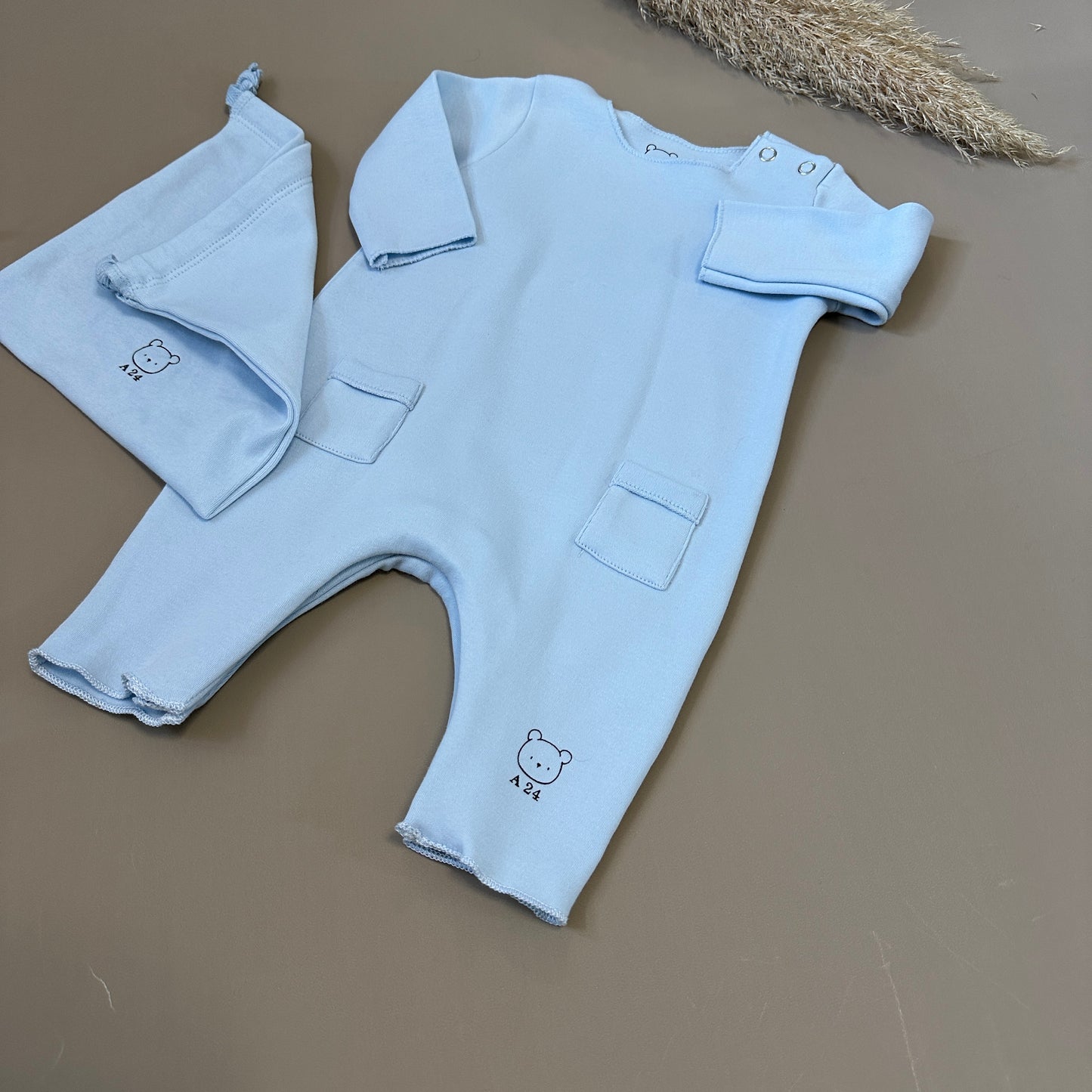 Tutina in jersey di cotone con tasche cielo - perfetta per ogni stagione