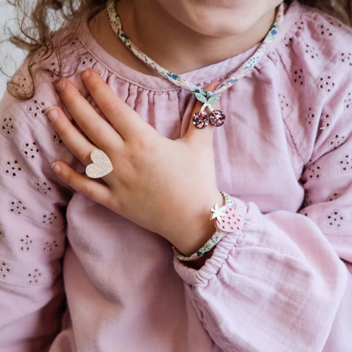 Cherries jewellery set