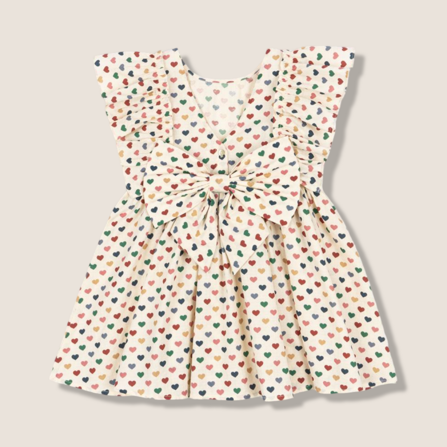 Evia bow dress GOTS