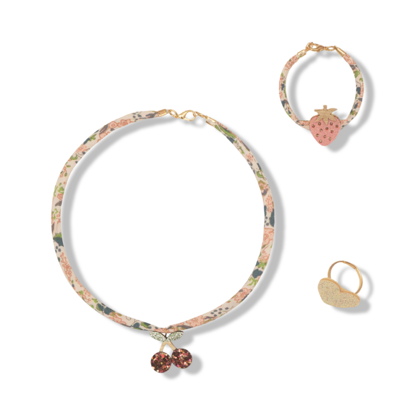 Cherries jewellery set