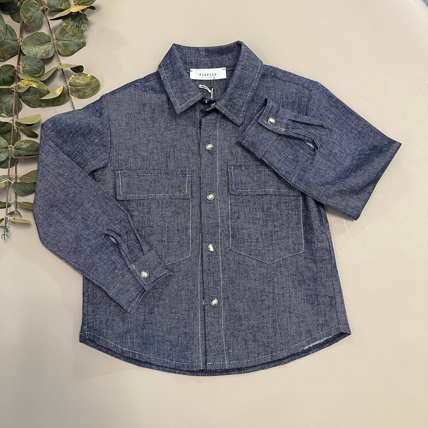 Camicia in chambray di denim morbidissimo