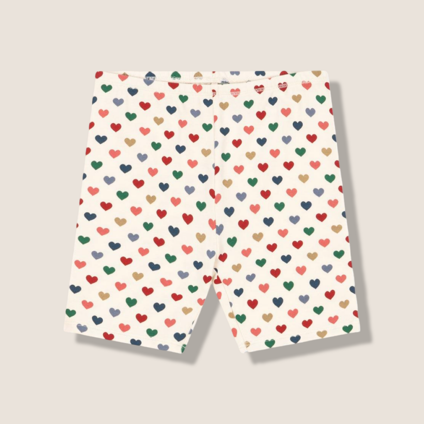 Basic short leggings cuori