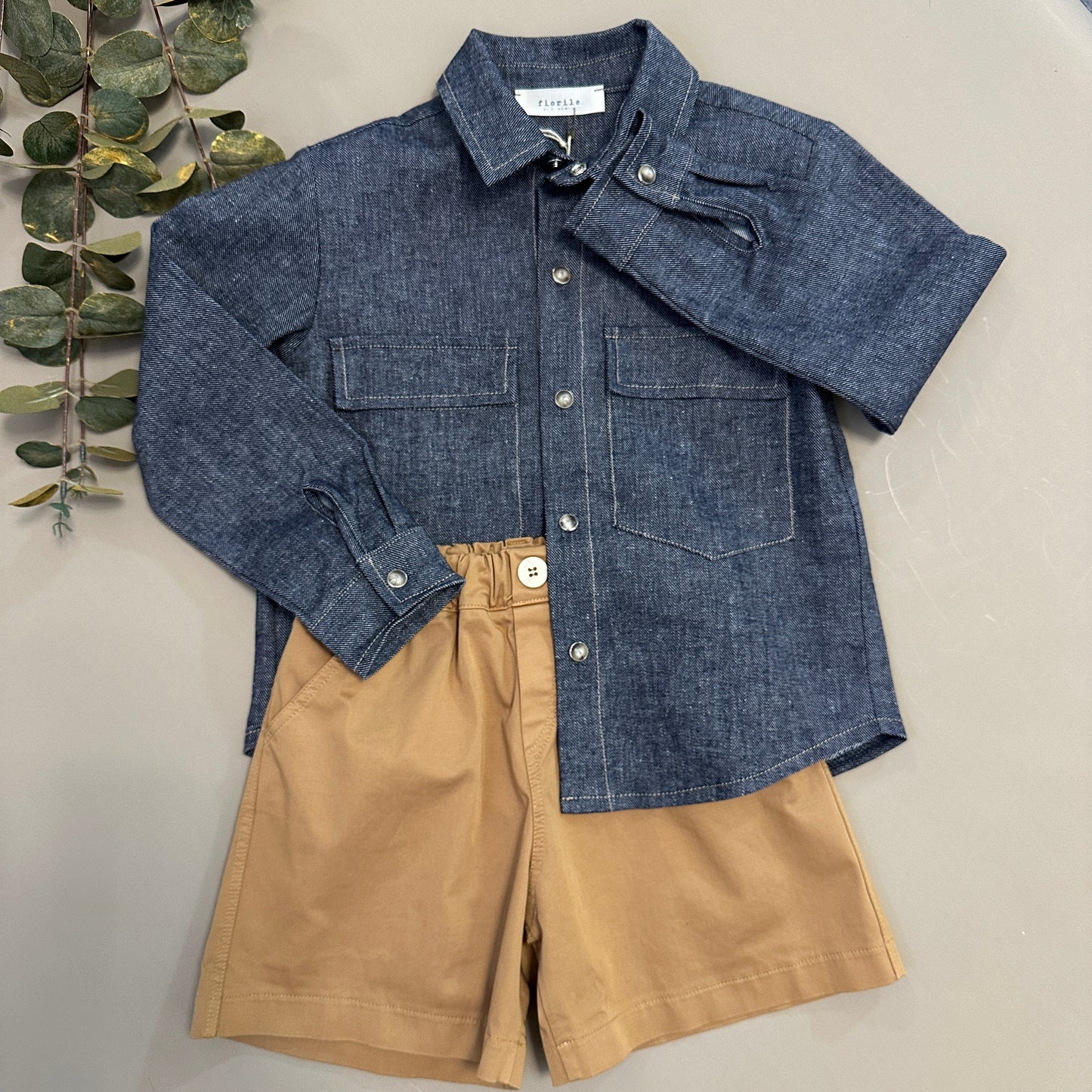 Camicia in chambray di denim morbidissimo