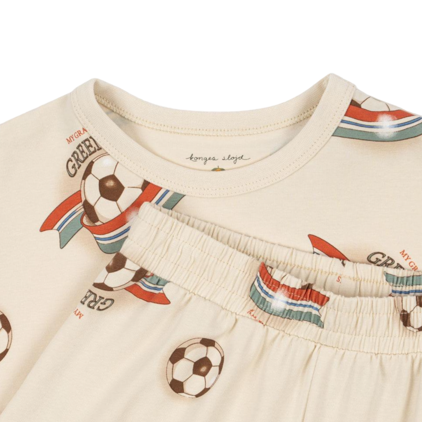 Basic set con palloni da calcio in cotone organico