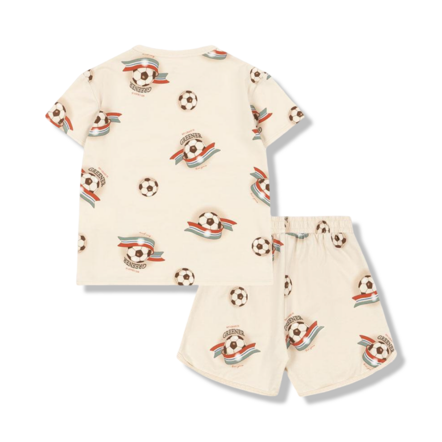 Basic set con palloni da calcio in cotone organico
