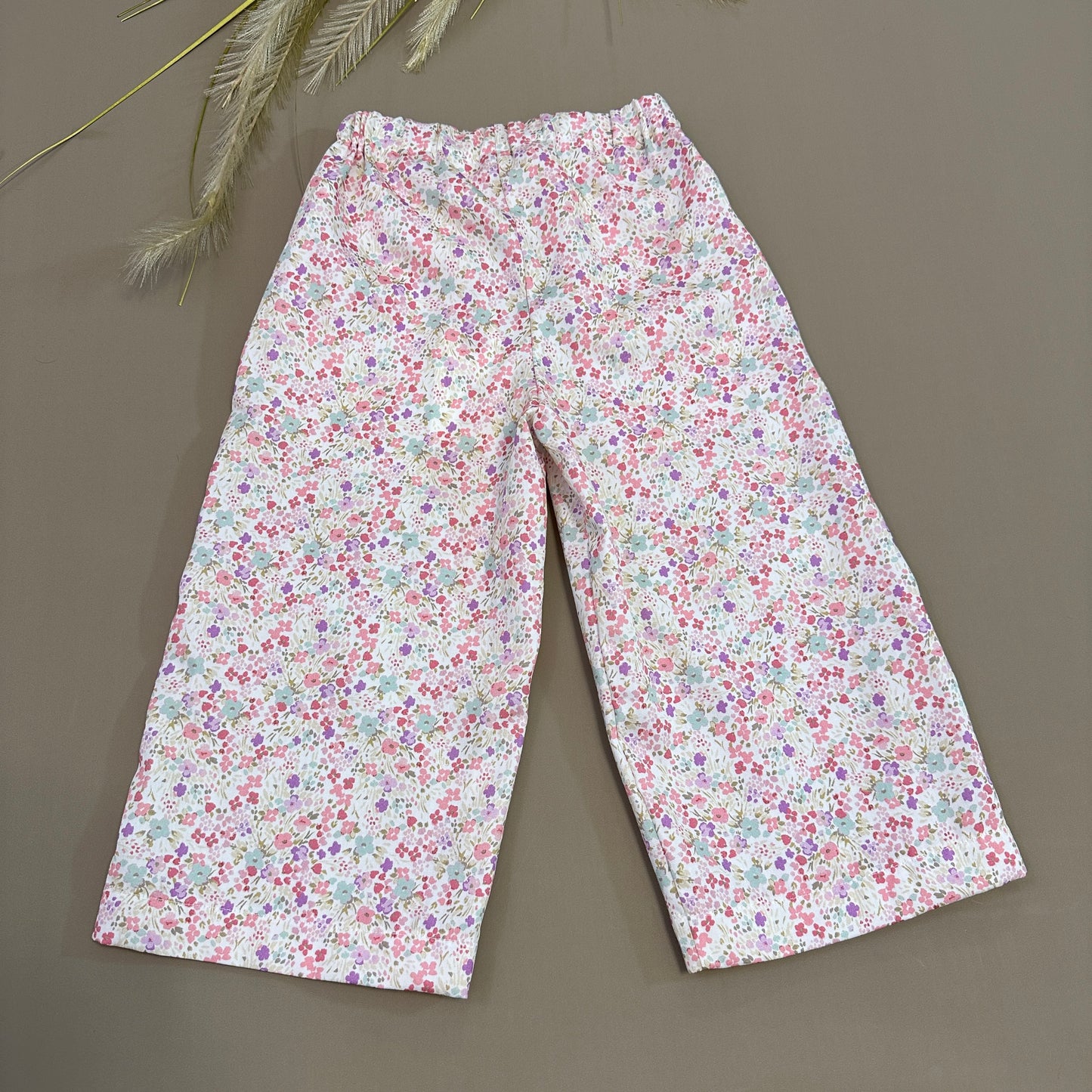 Pantalone in cotone morbidissimo: fiori del campo
