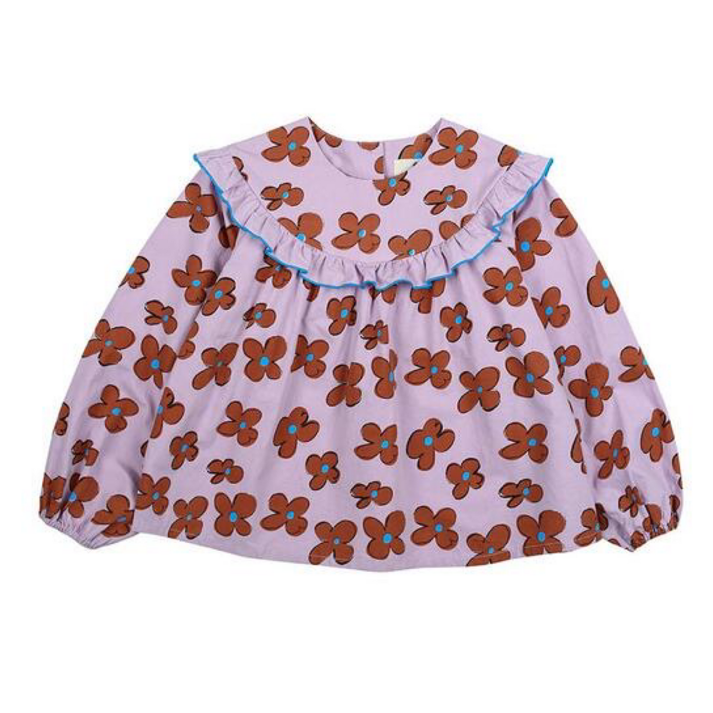 Flower frill blouse