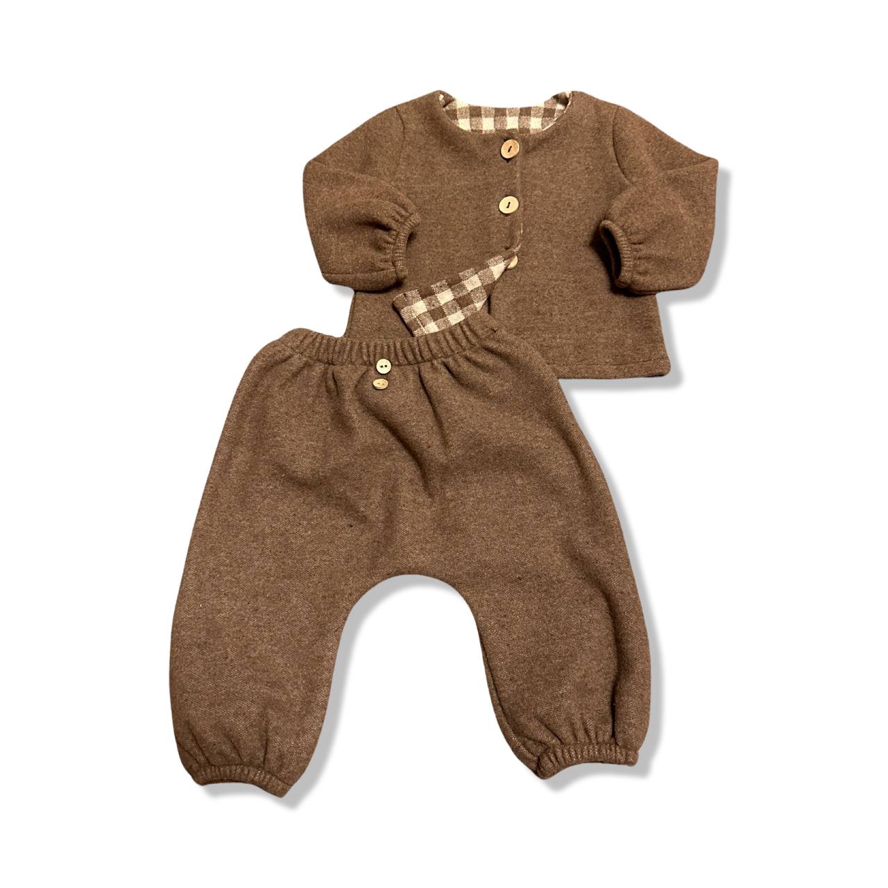 cardigan unito brown