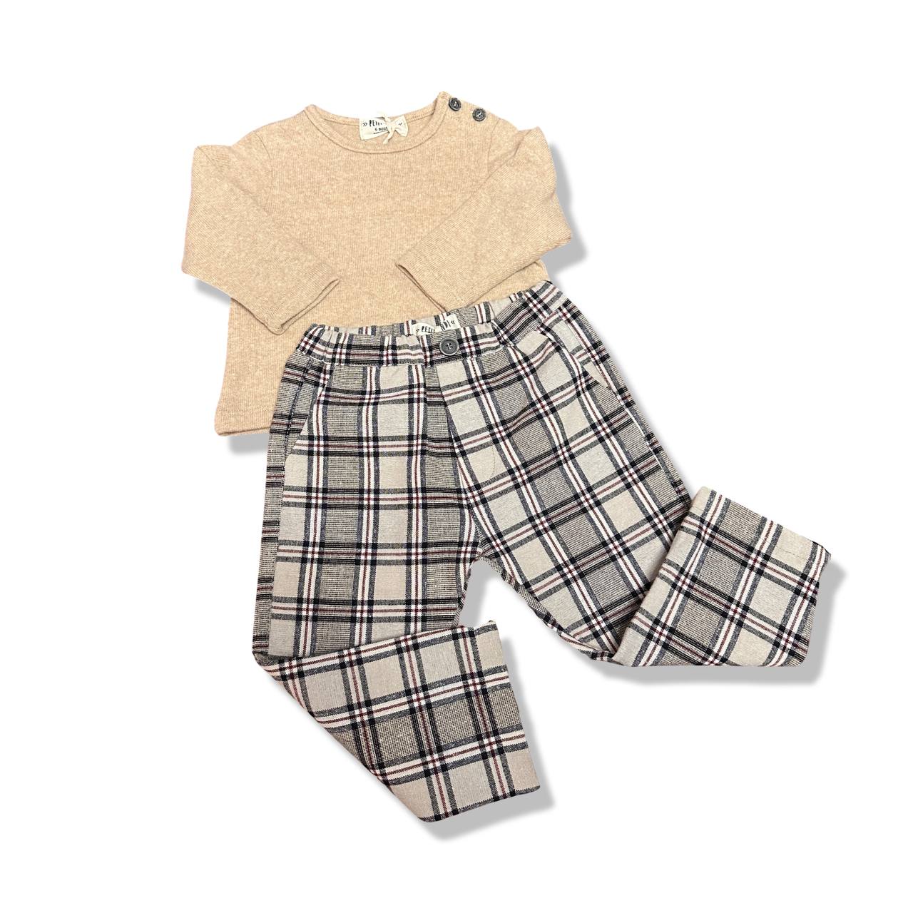 maglia in caldo cotone beige