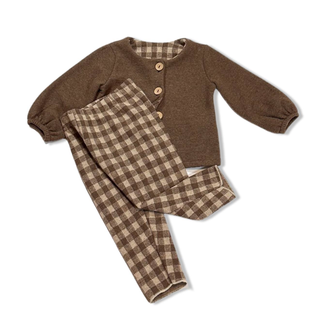 cardigan unito brown