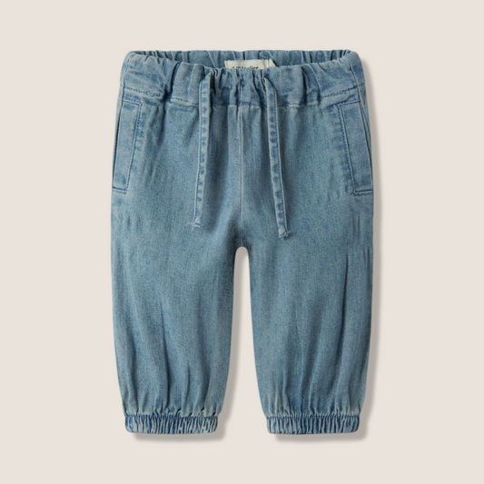 jeans in cotone biologico e vita regolabile- baby