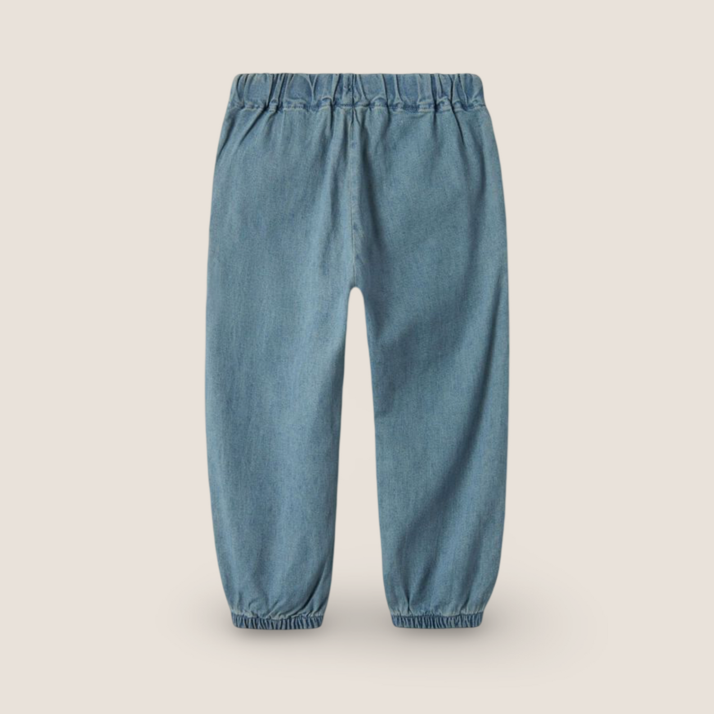 jeans in cotone biologico e vita regolabile- kids