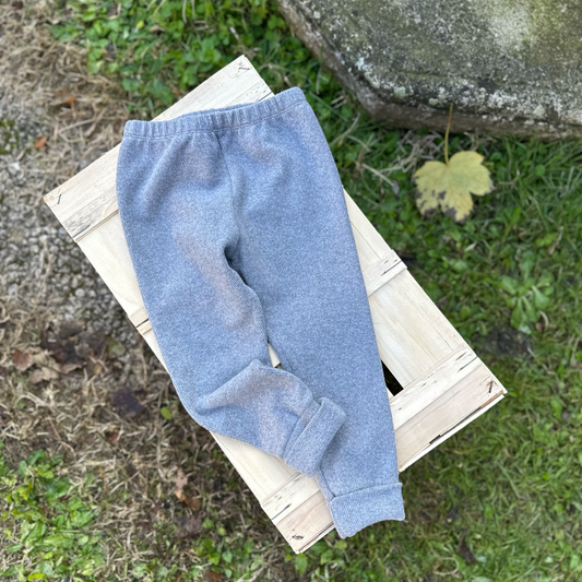 pantalone in caldo cotone costina grey