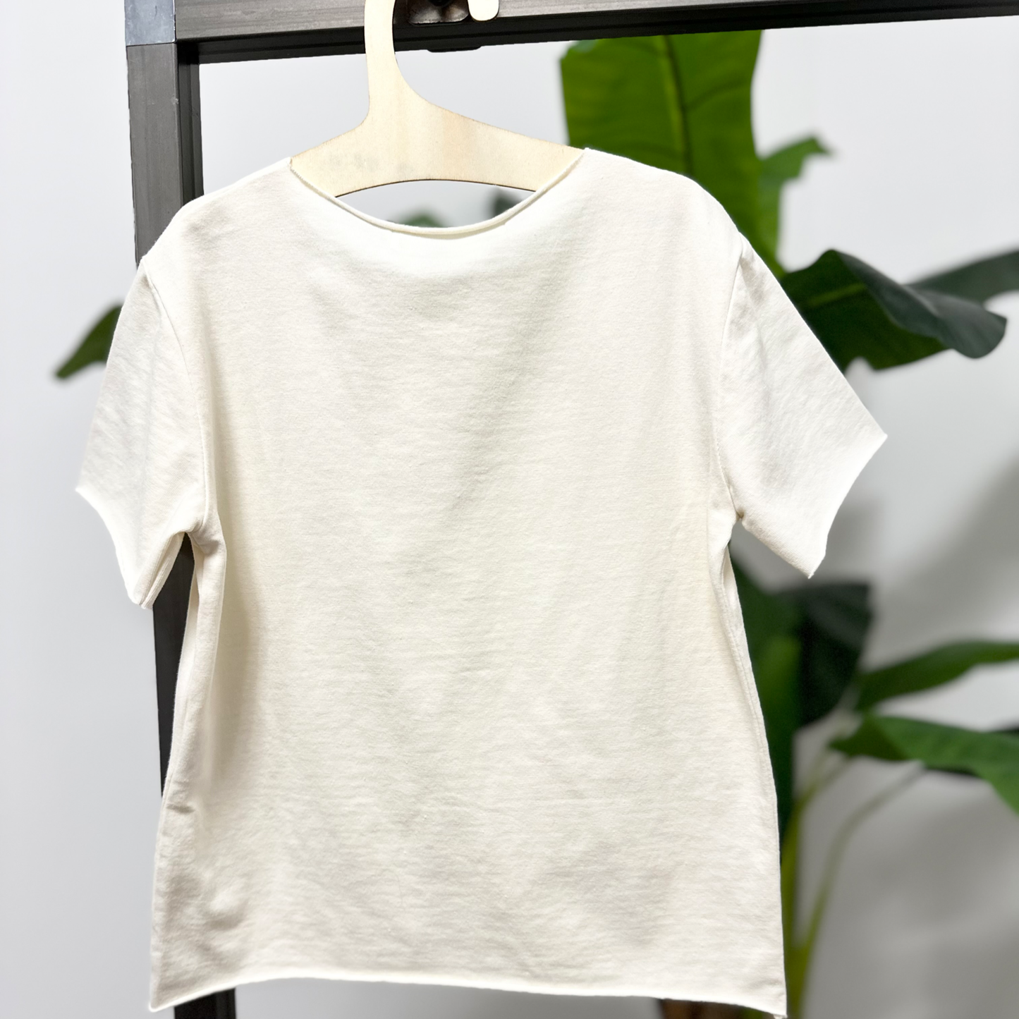 t-shirt basic avorio