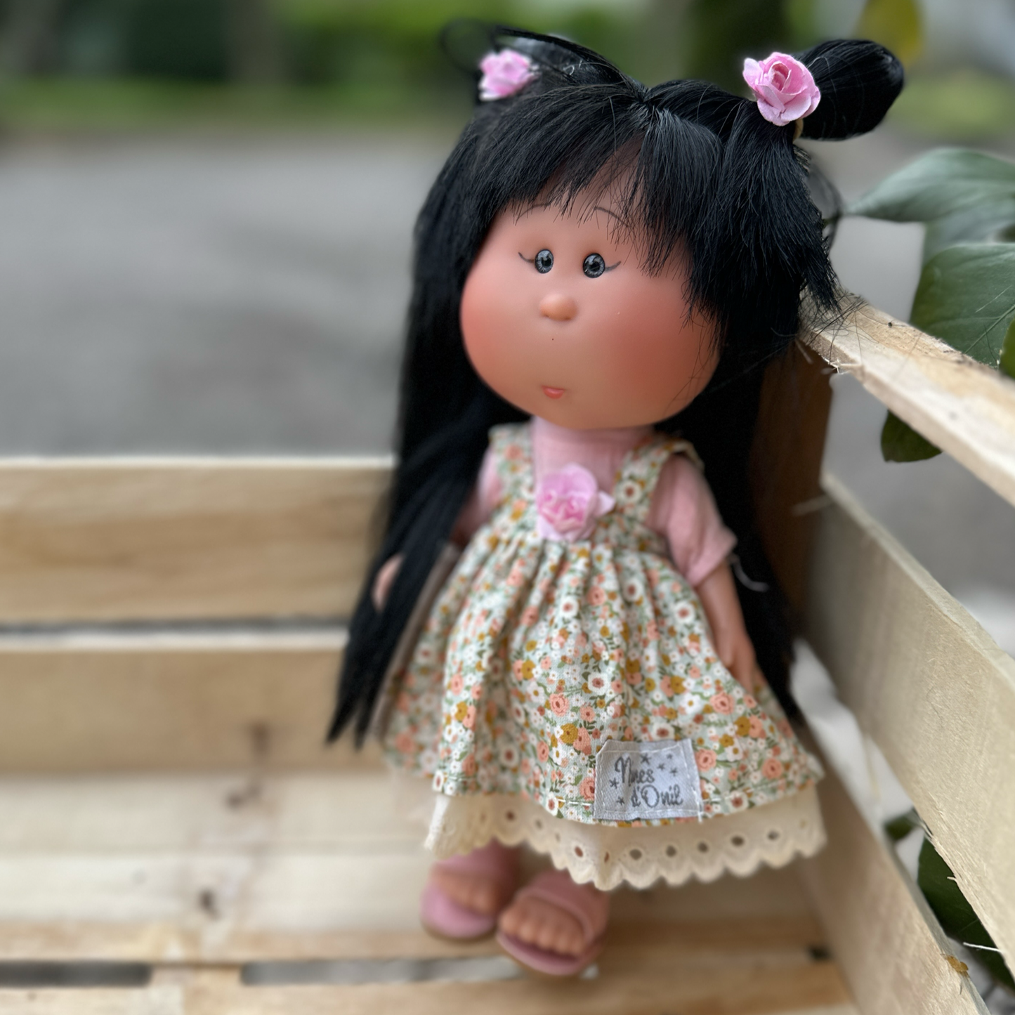 Bambola little Mia con abito floreale 24cm