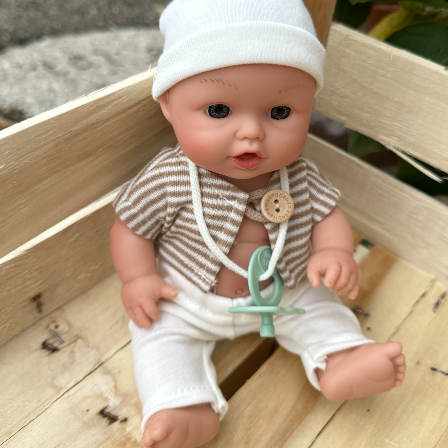 Bambola golosito 24cm completo righina beige - Nines d’Onil