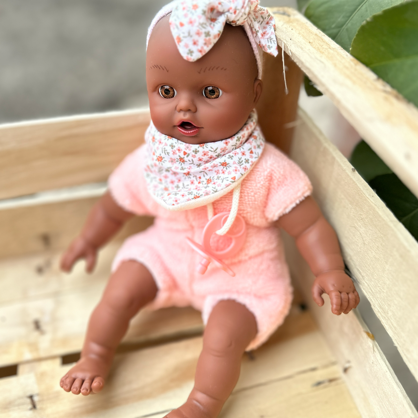 Bambola Coco Soft Bambù 26cm- rosa baby- Nines d’Onil