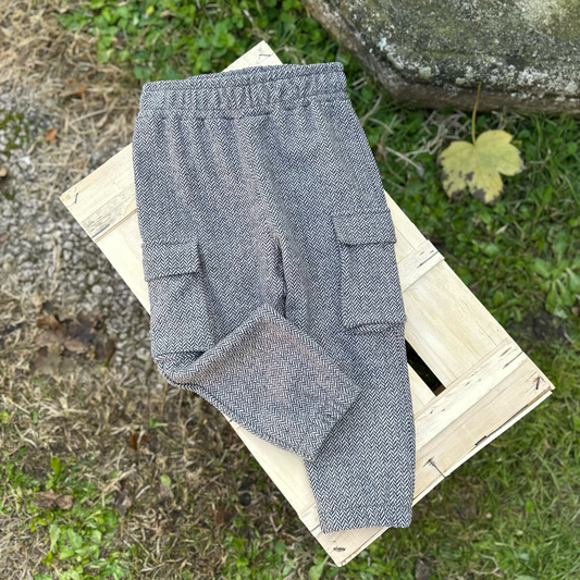 pantalone cargo spigato