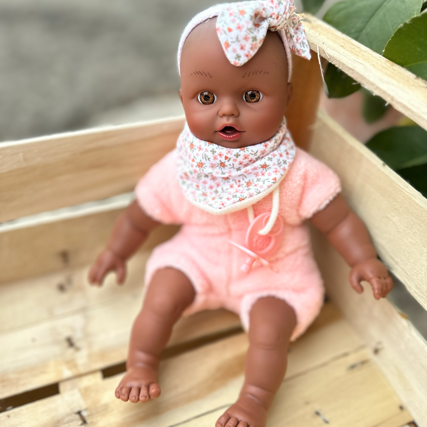 Bambola Coco Soft Bambù 26cm- rosa baby- Nines d’Onil
