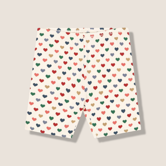 Basic short leggings cuori