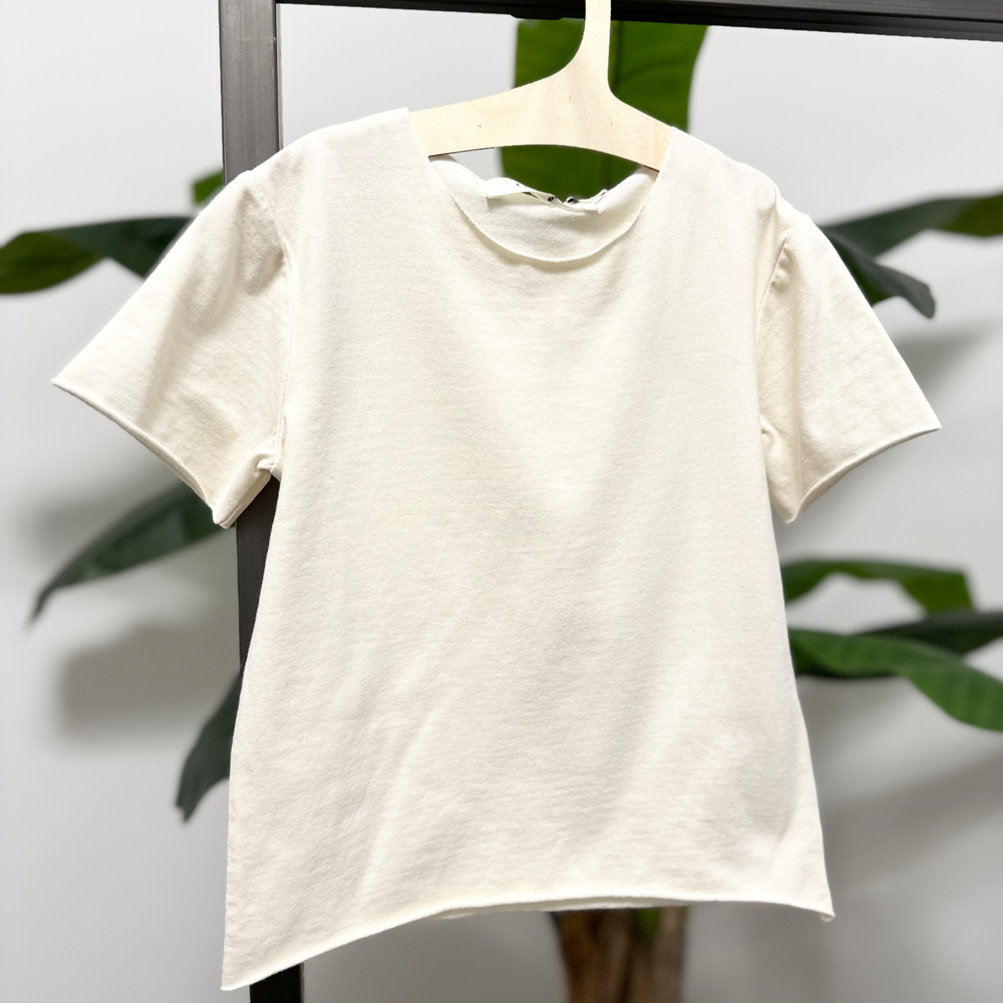 t-shirt basic avorio