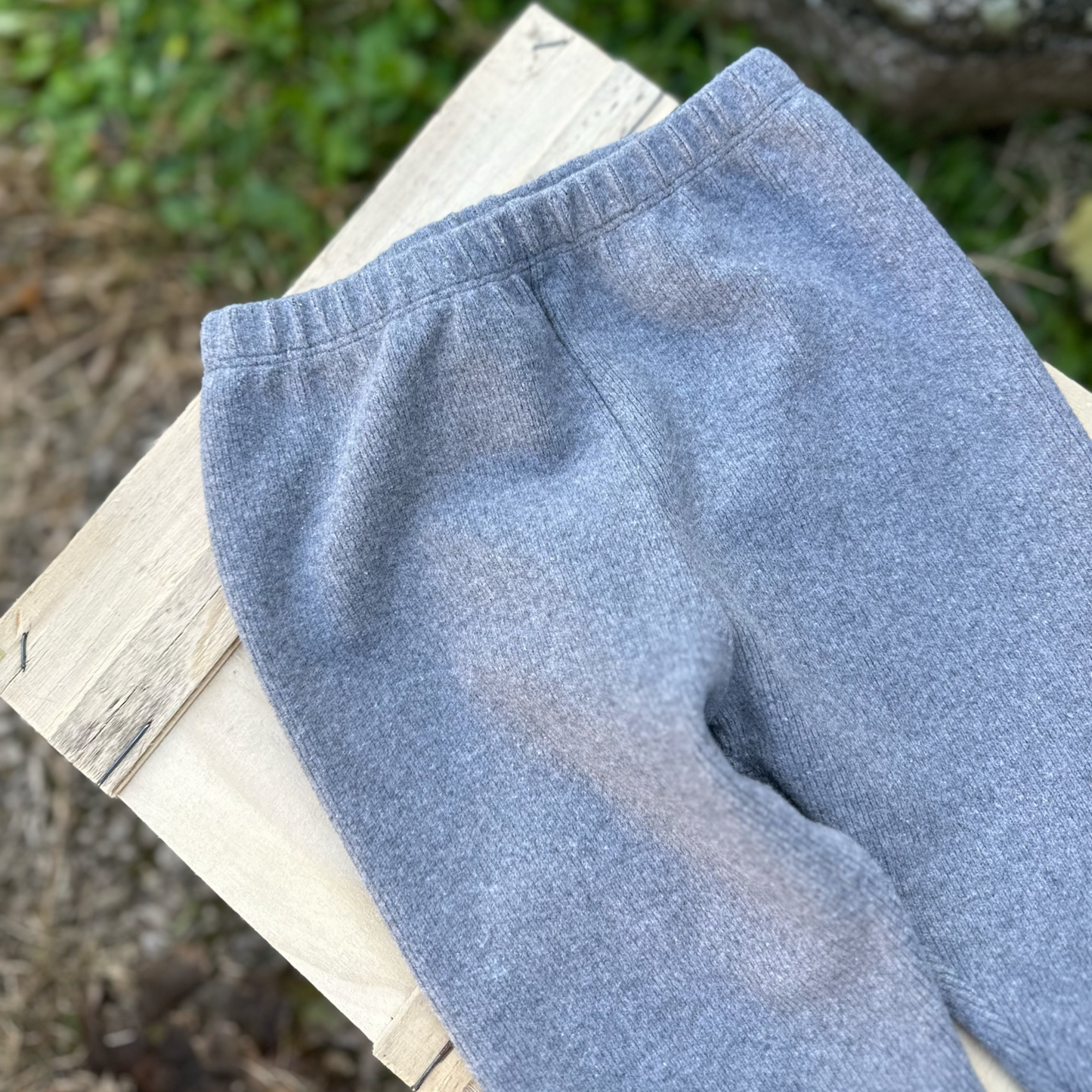 pantalone in caldo cotone costina grey