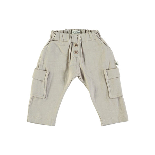 pantaloni cargo beige