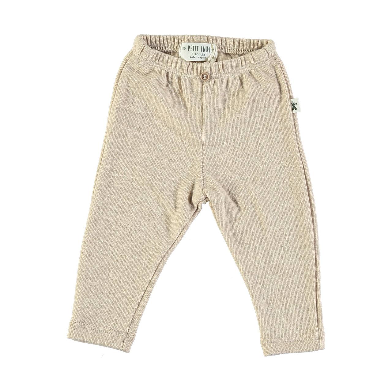 leggings in caldo cotone beige