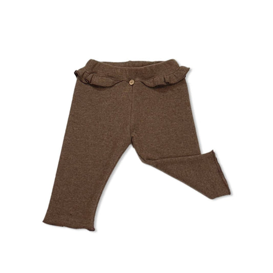 leggings ruches brown